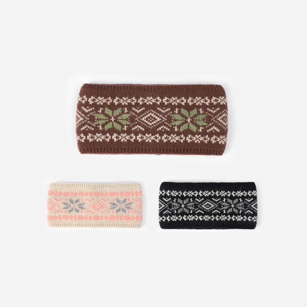 Knitted Hairband With A Wide Brim - LADYLINE X