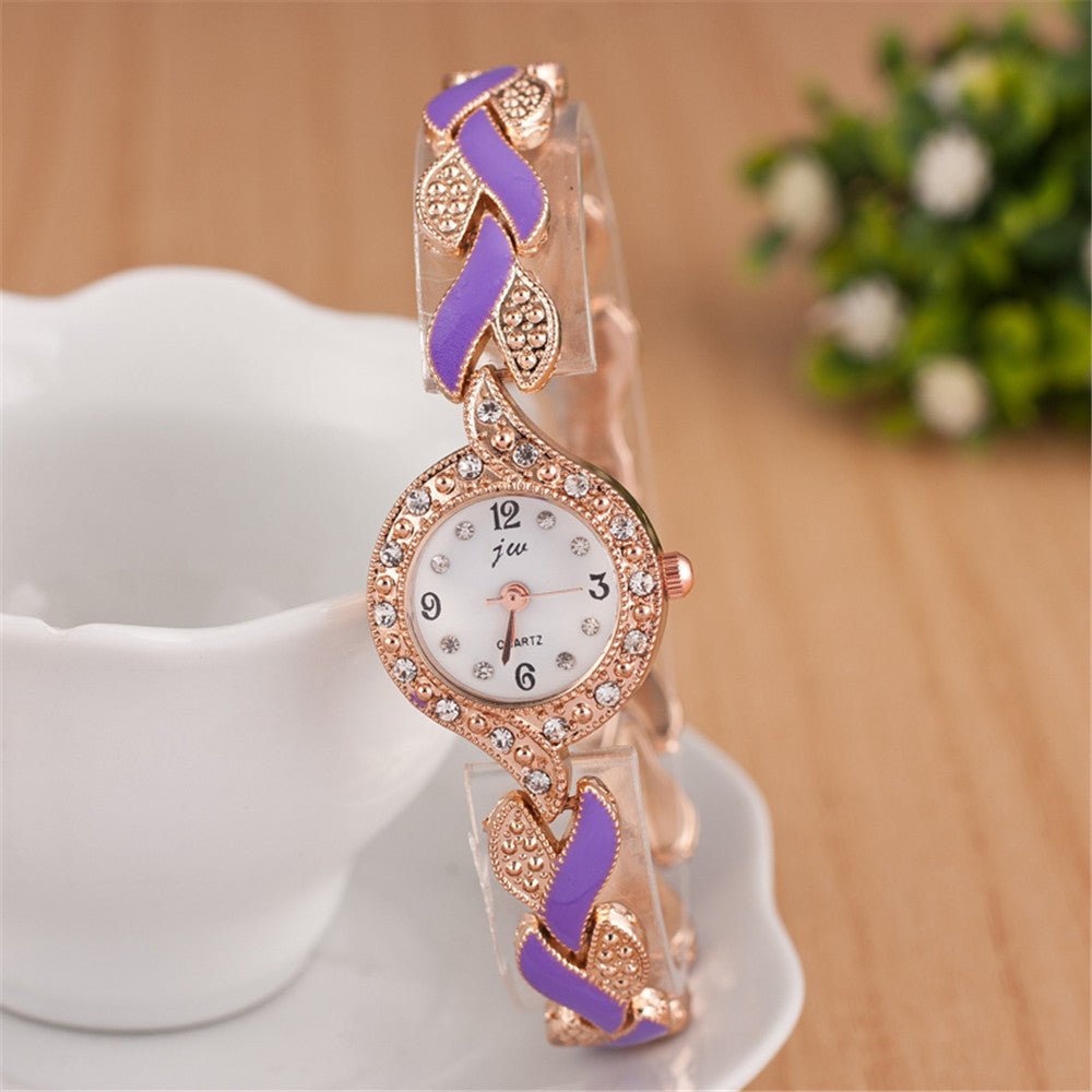 Leaf bracelet quartz wrist watch - LADYLINE X