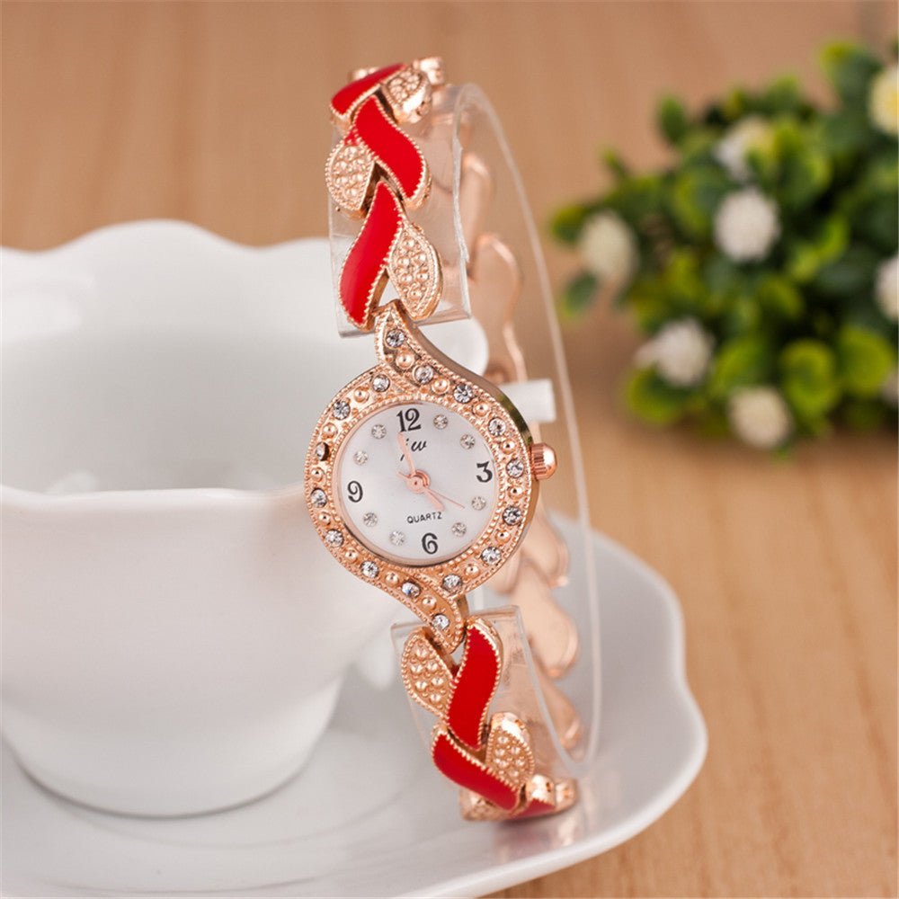 Leaf bracelet quartz wrist watch - LADYLINE X