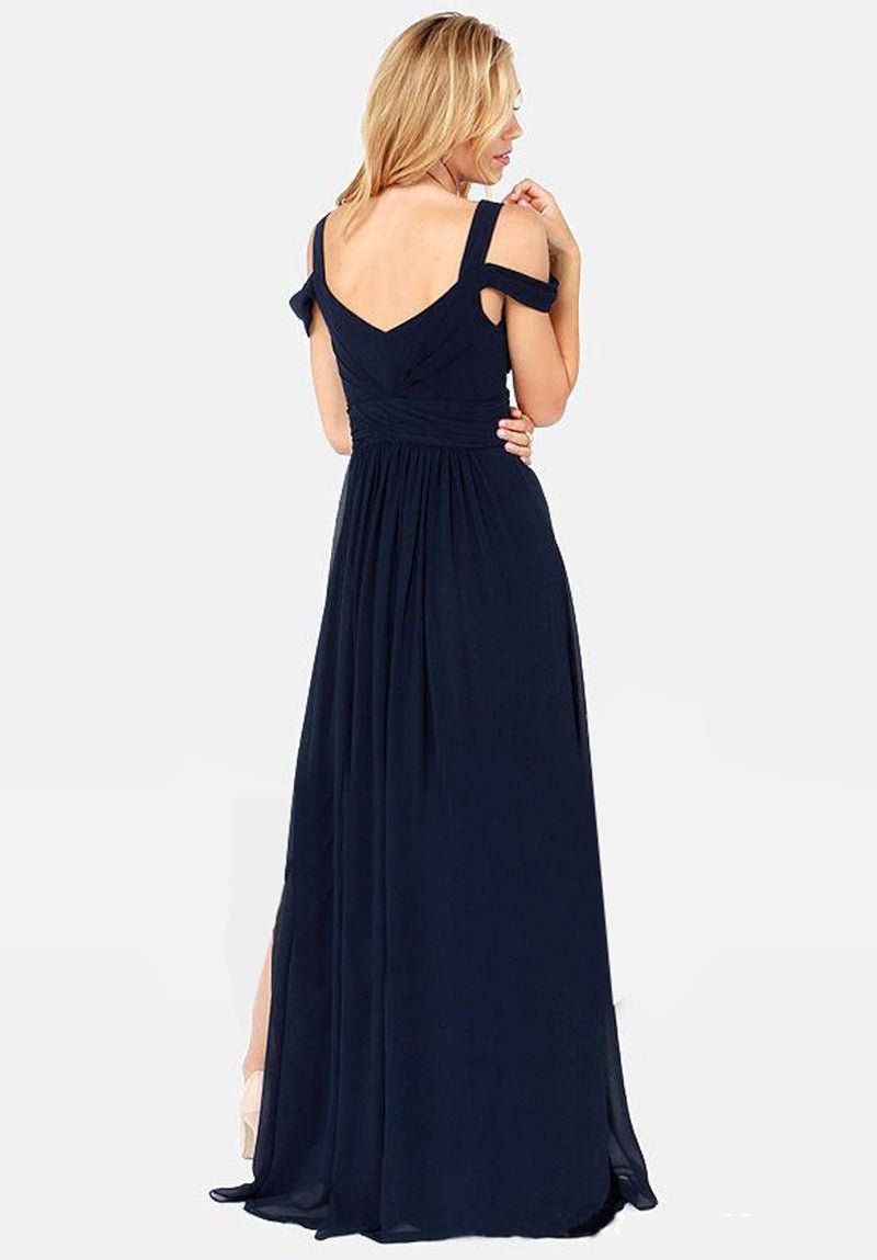 Long Floor Length Elegant Greek Style Pleated Dress - LADYLINE X