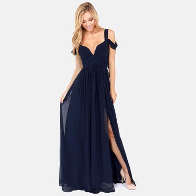 Long Floor Length Elegant Greek Style Pleated Dress - LADYLINE X