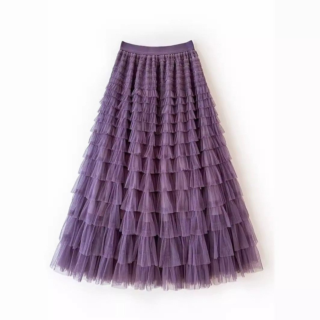 New Mesh Cake Skirt For Women Spring Style - LADYLINE X