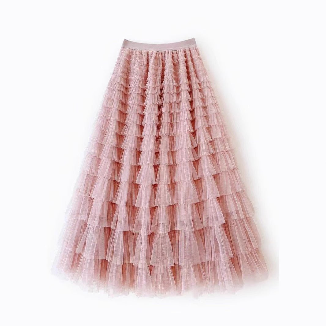 New Mesh Cake Skirt For Women Spring Style - LADYLINE X