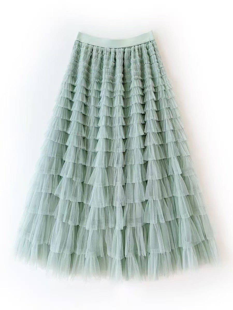 New Mesh Cake Skirt For Women Spring Style - LADYLINE X