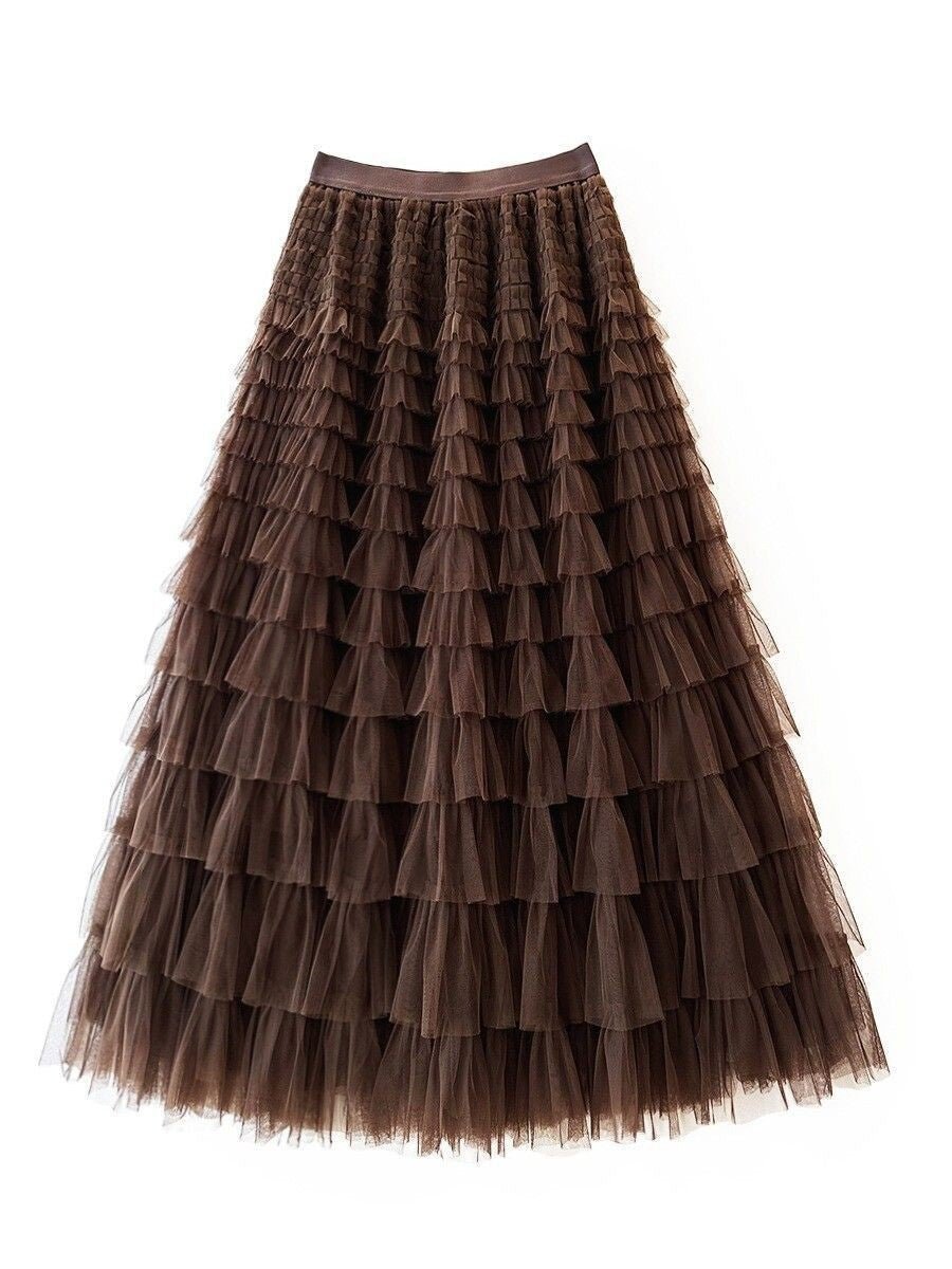 New Mesh Cake Skirt For Women Spring Style - LADYLINE X