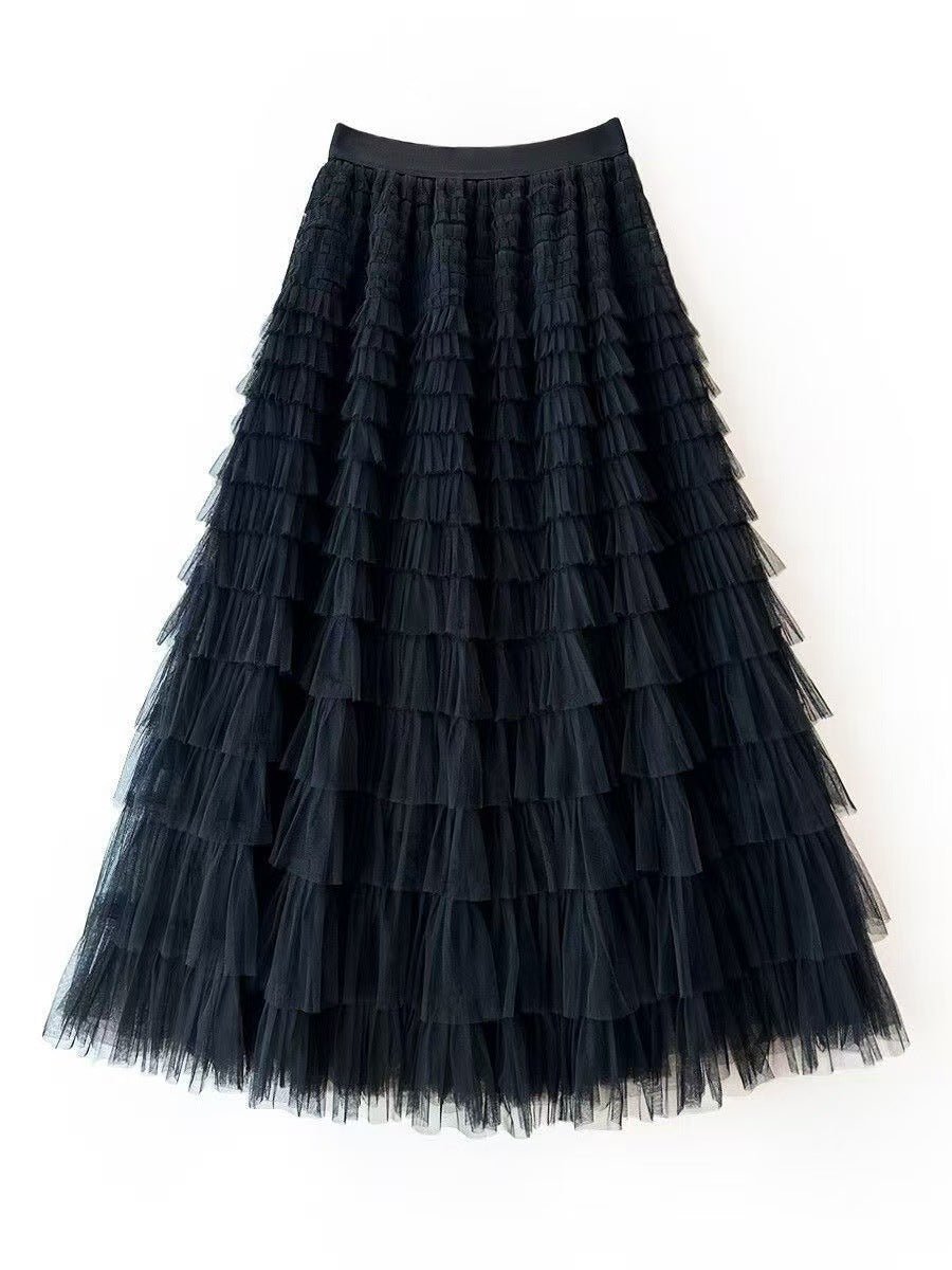 New Mesh Cake Skirt For Women Spring Style - LADYLINE X