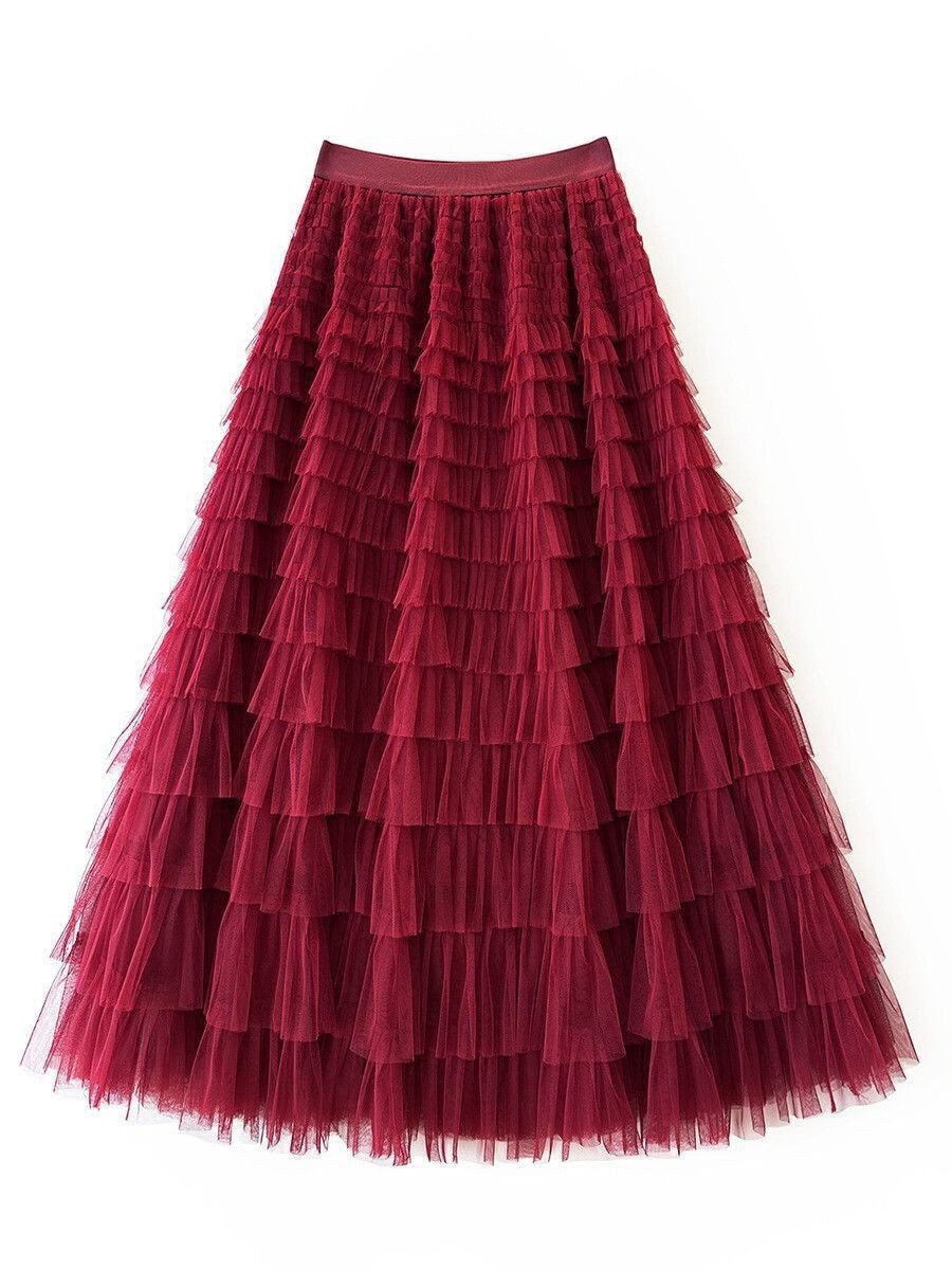 New Mesh Cake Skirt For Women Spring Style - LADYLINE X