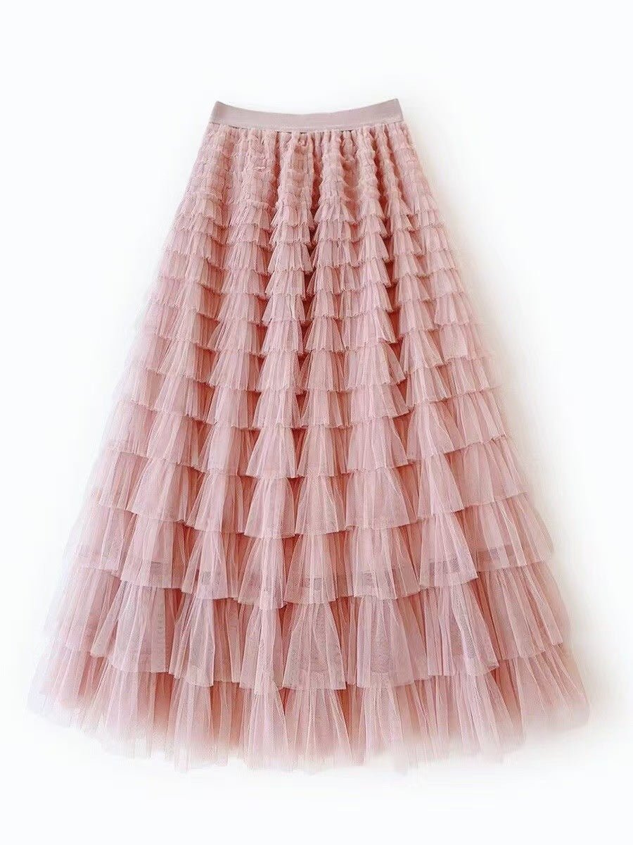 New Mesh Cake Skirt For Women Spring Style - LADYLINE X