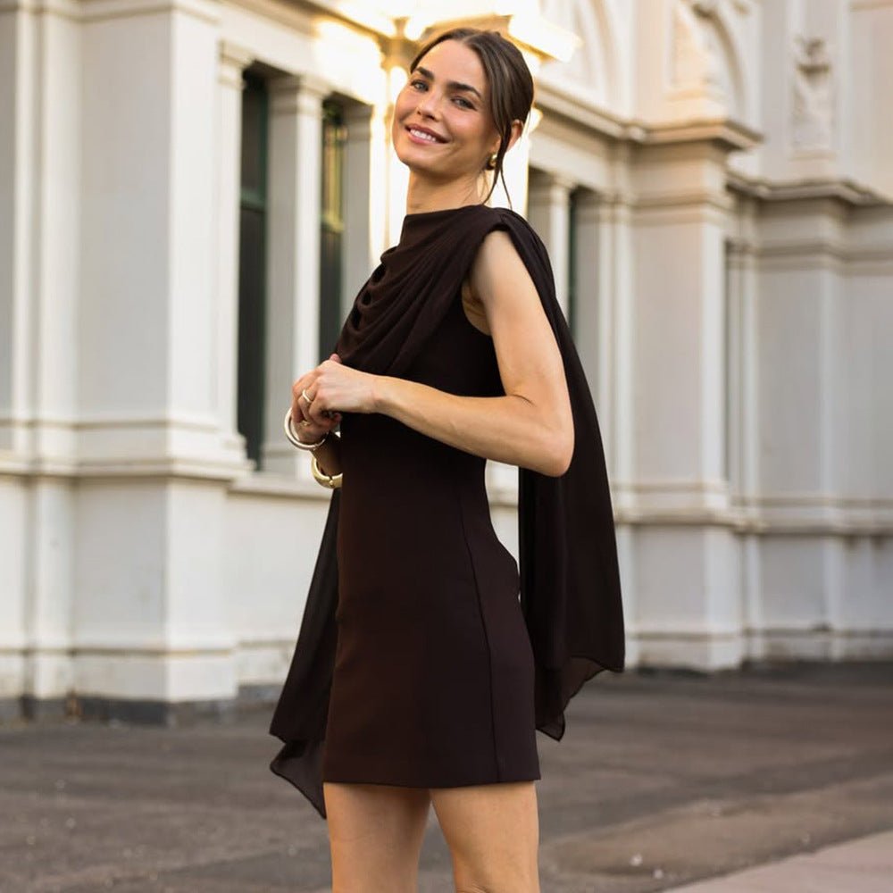 New Solid - Colored Ribbon Womens Dress - LADYLINE X