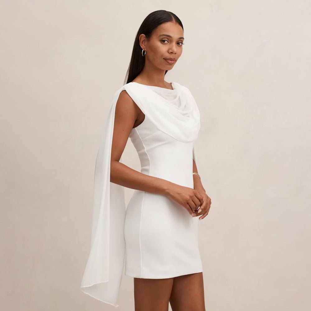 New Solid - Colored Ribbon Womens Dress - LADYLINE X