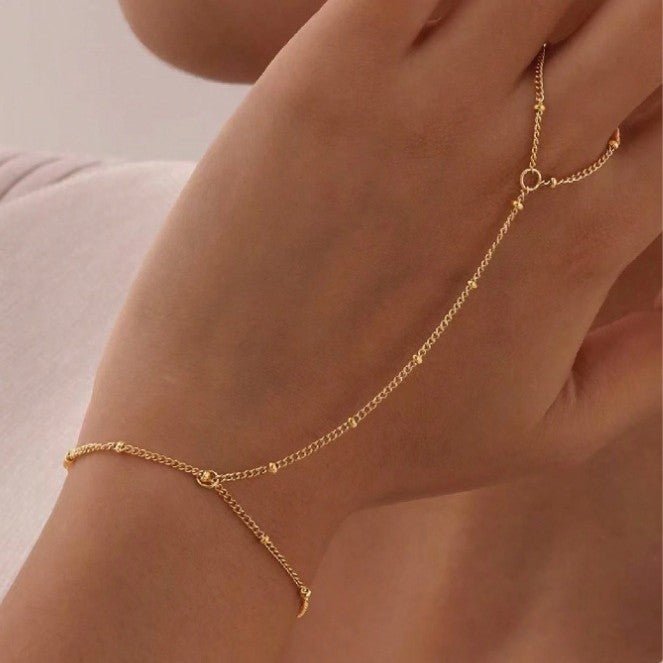 New Stylish Ring Bracelet With A Light - luxury High - end Vibe - LADYLINE X