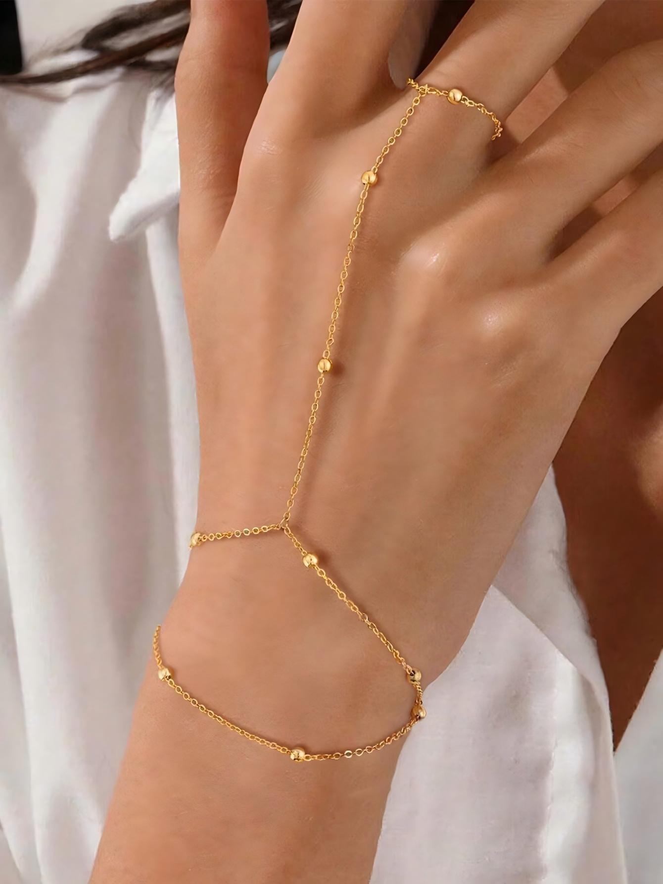 New Stylish Ring Bracelet With A Light - luxury High - end Vibe - LADYLINE X