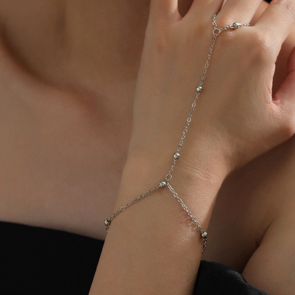 New Stylish Ring Bracelet With A Light - luxury High - end Vibe - LADYLINE X