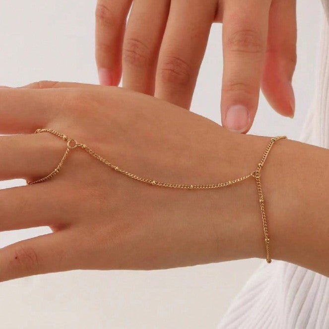 New Stylish Ring Bracelet With A Light - luxury High - end Vibe - LADYLINE X