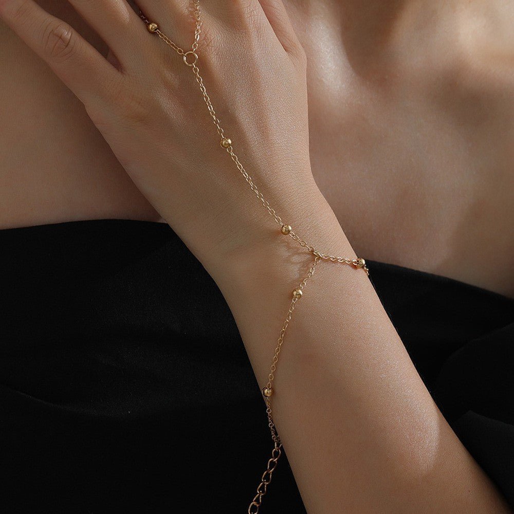 New Stylish Ring Bracelet With A Light - luxury High - end Vibe - LADYLINE X