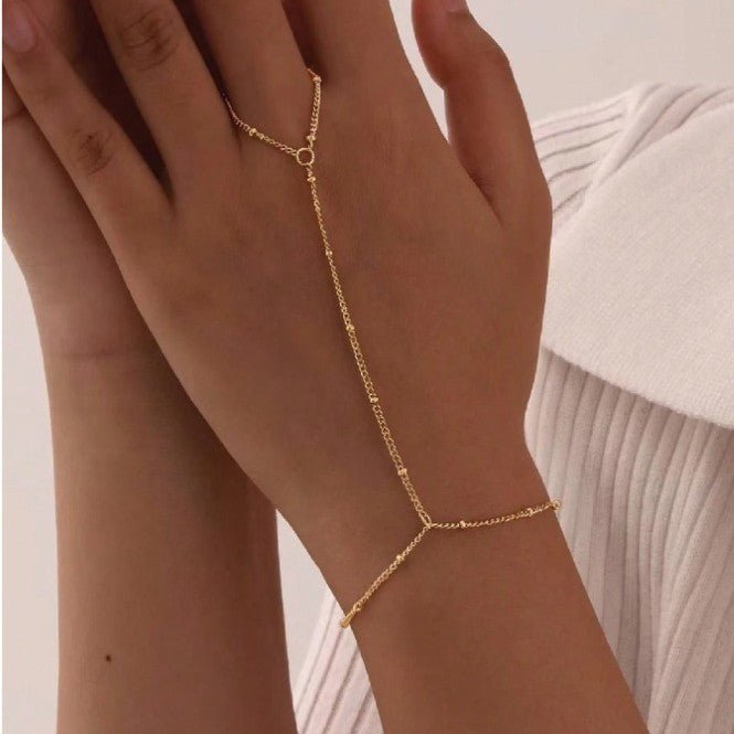New Stylish Ring Bracelet With A Light - luxury High - end Vibe - LADYLINE X