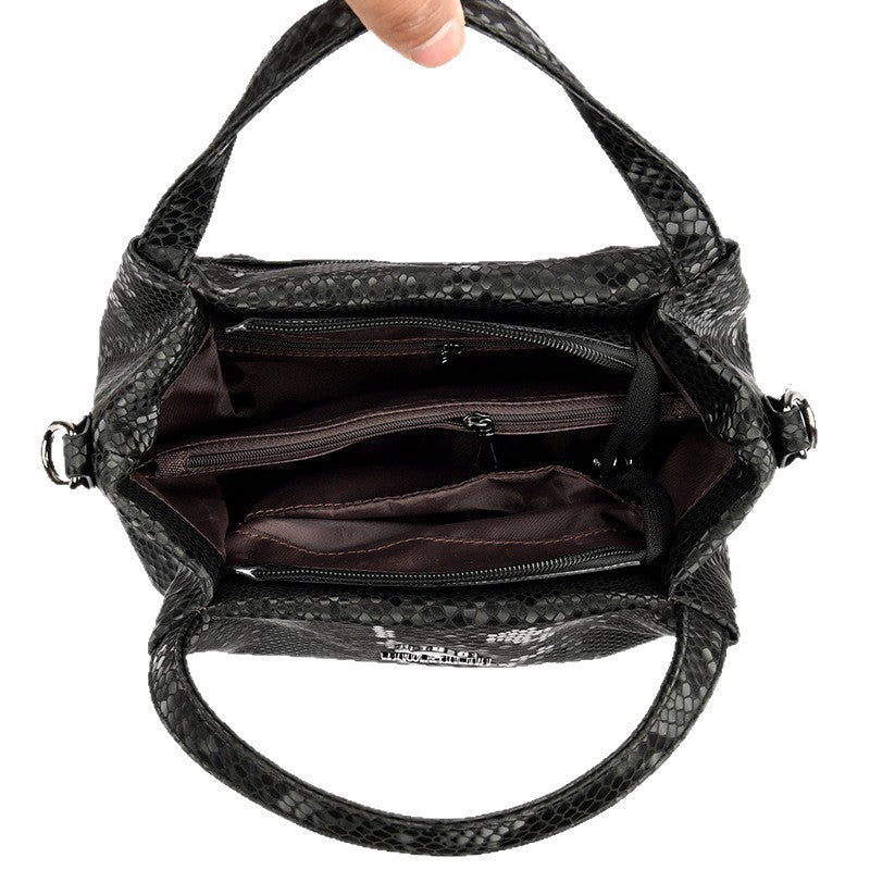 Niche Chain Versatile Genuine Leather Pleated Shoulder Bag - LADYLINE X