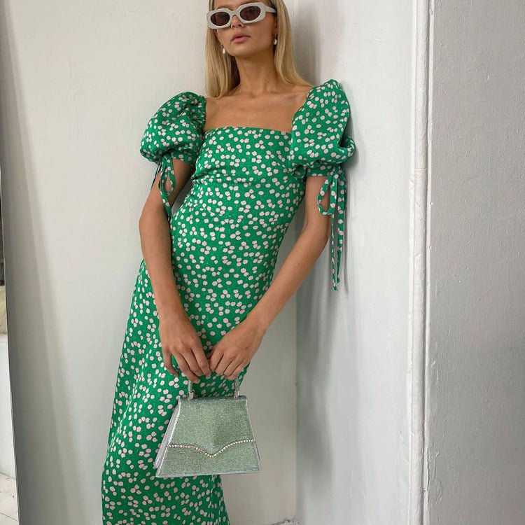 Off - shoulder Slim - fit New Resort - style Dress - LADYLINE X