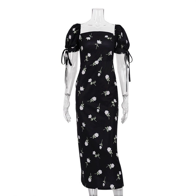Off - shoulder Slim - fit New Resort - style Dress - LADYLINE X