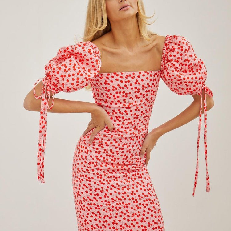 Off - shoulder Slim - fit New Resort - style Dress - LADYLINE X