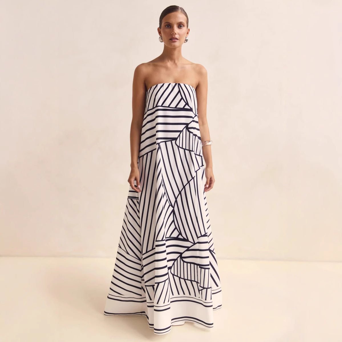 Off - the - shoulder Printed Slip Dress For Women - LADYLINE X
