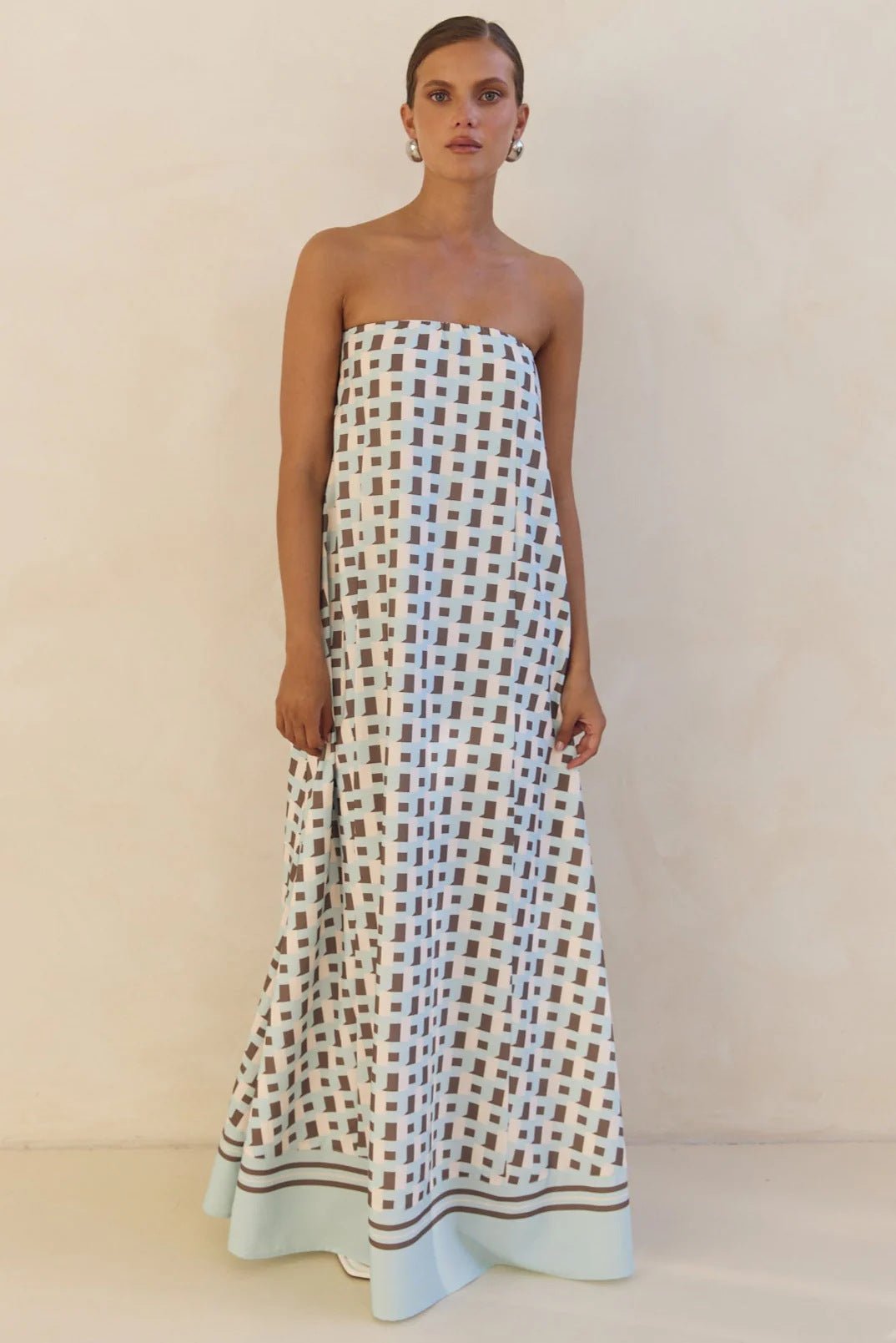 Off - the - shoulder Printed Slip Dress For Women - LADYLINE X