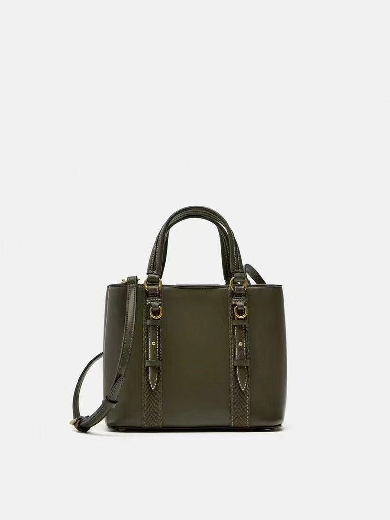 Olive Green Mini City Portable Messenger Bag - LADYLINE X