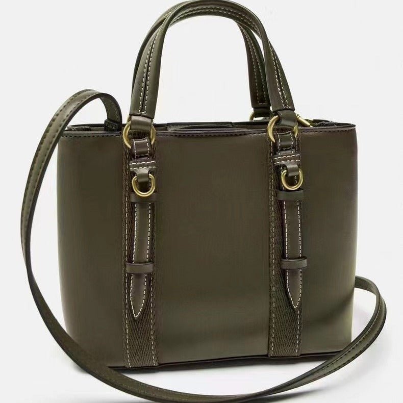 Olive Green Mini City Portable Messenger Bag - LADYLINE X