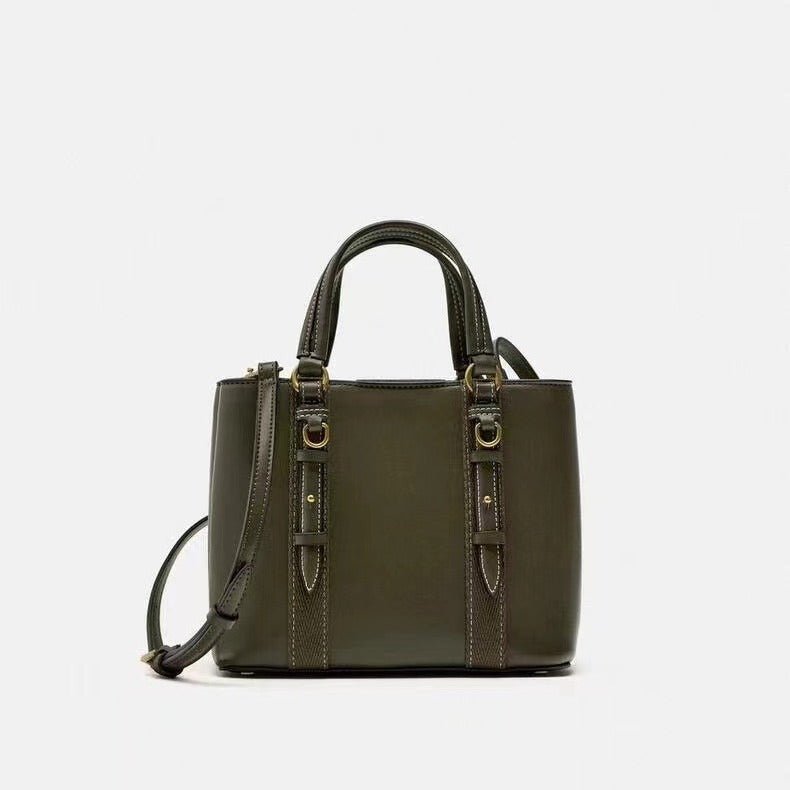 Olive Green Mini City Portable Messenger Bag - LADYLINE X