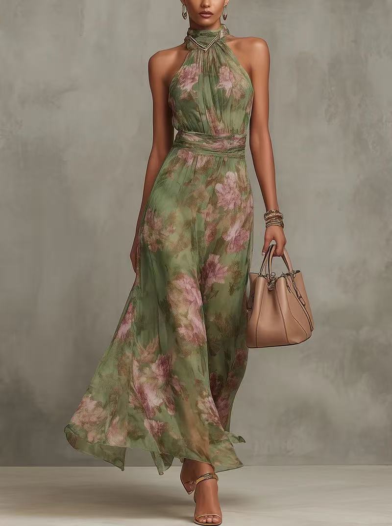 Resort - style Waist - cinching Figure - flattering Dress - LADYLINE X