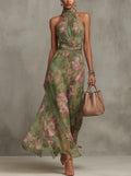 Resort - style Waist - cinching Figure - flattering Dress - LADYLINE X