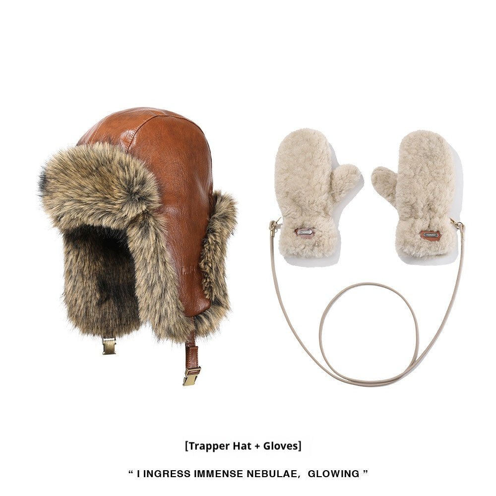 Retro Fleece - Lined Warm Womens Cycling Ear - Protecting Hat - LADYLINE X
