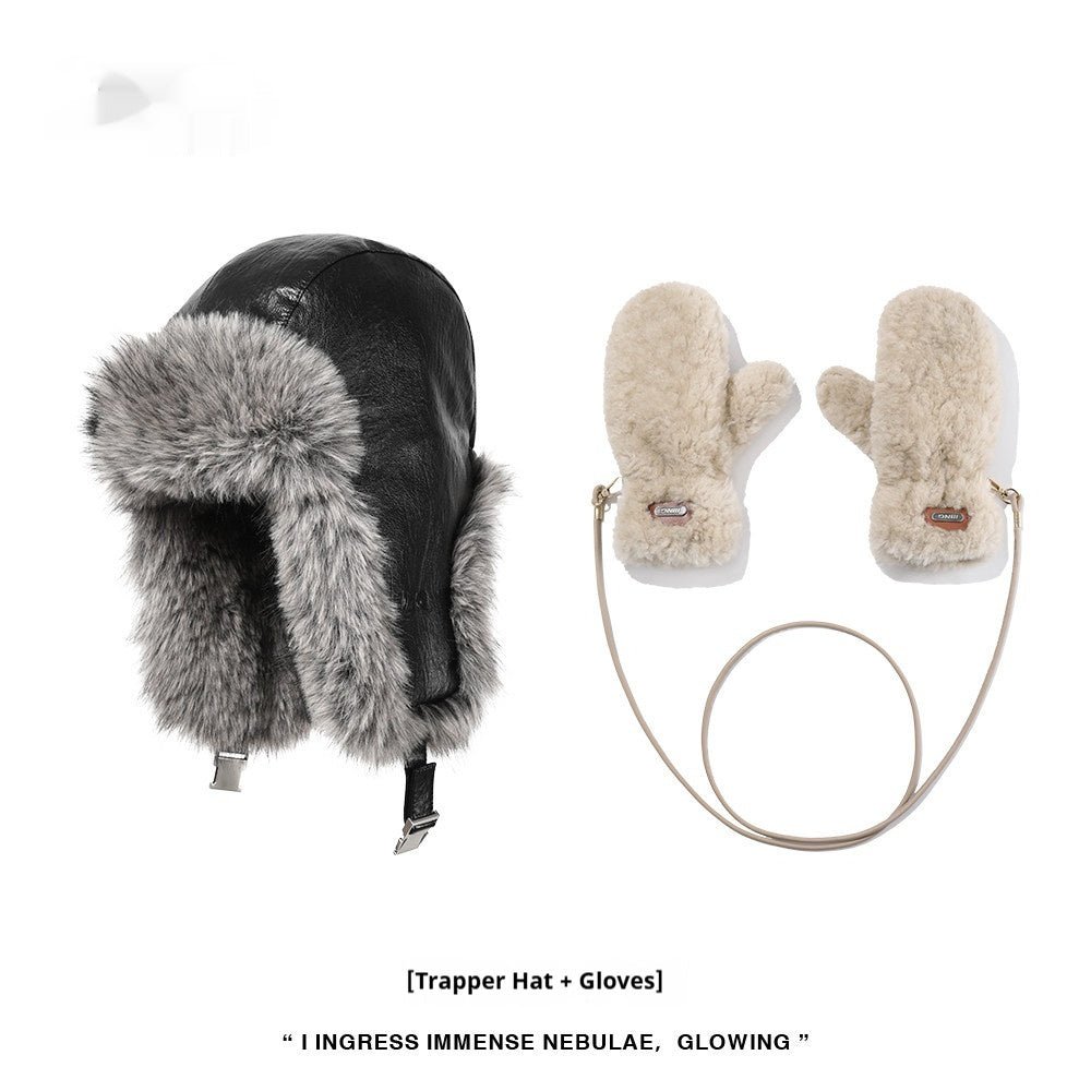 Retro Fleece - Lined Warm Womens Cycling Ear - Protecting Hat - LADYLINE X