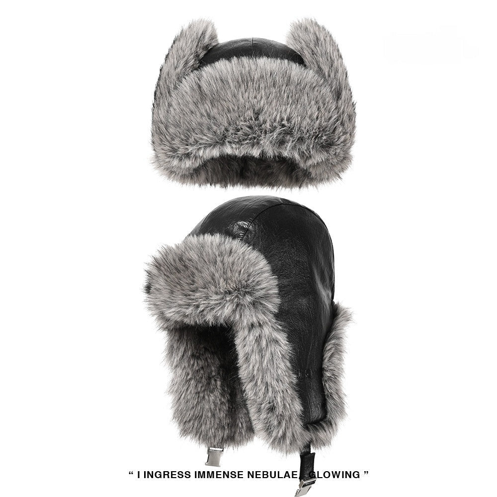 Retro Fleece - Lined Warm Womens Cycling Ear - Protecting Hat - LADYLINE X
