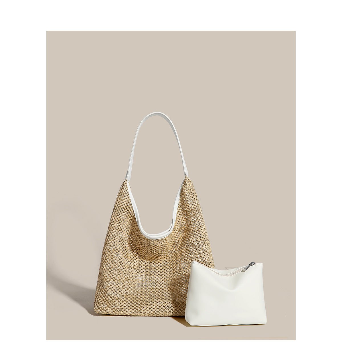 Retro Straw Woven Tote Beach Bag - LADYLINE X
