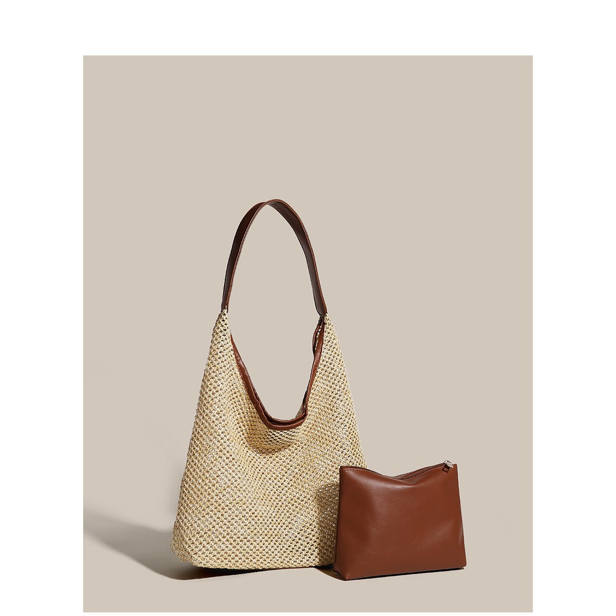 Retro Straw Woven Tote Beach Bag - LADYLINE X