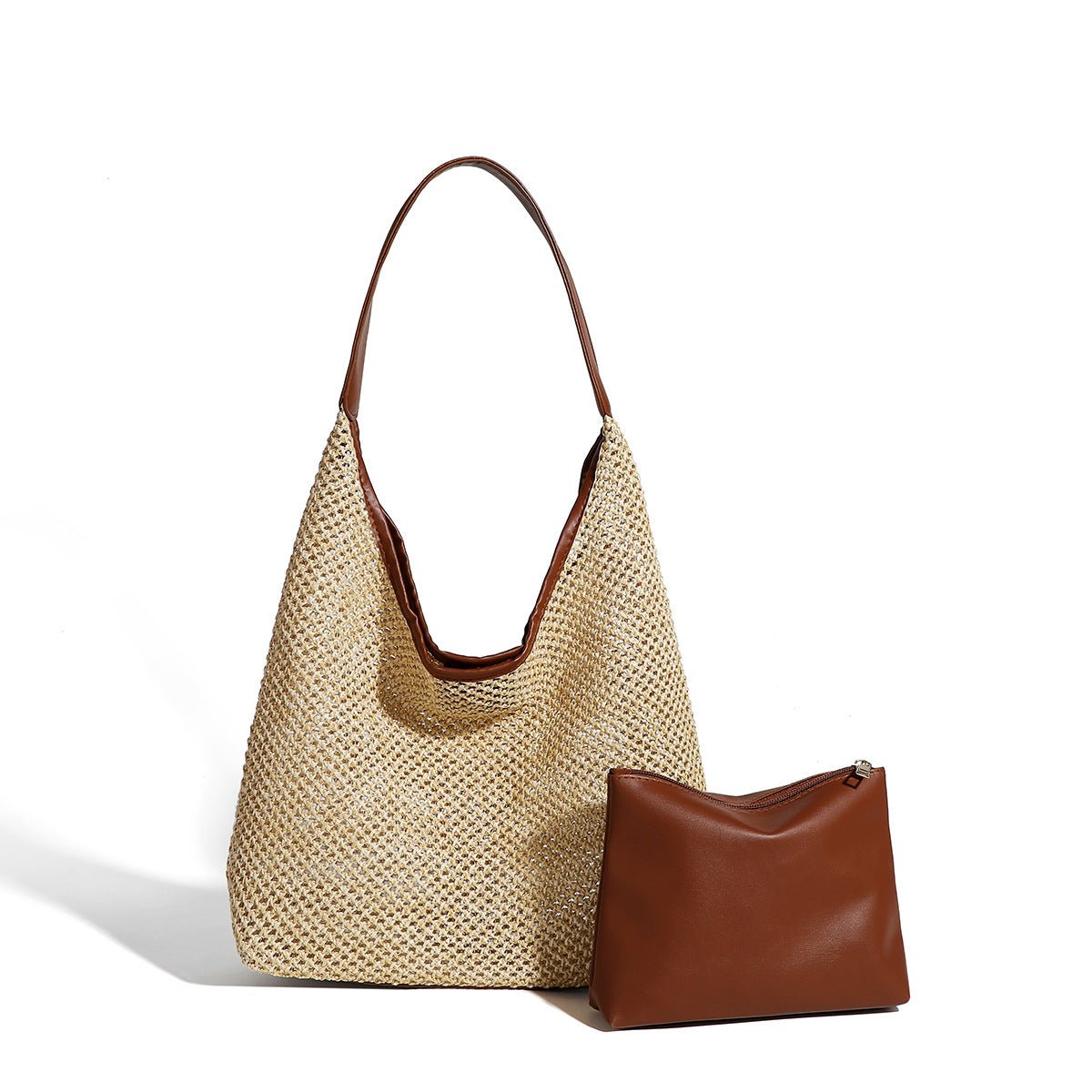 Retro Straw Woven Tote Beach Bag - LADYLINE X