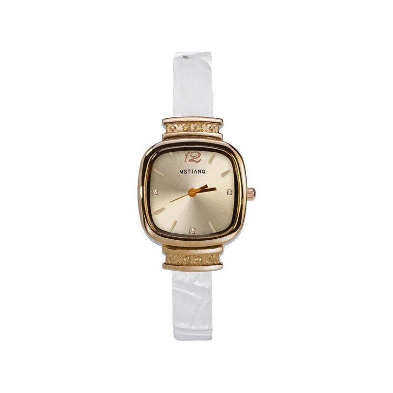 Retro - style Womens Watch With A Minimalist Petite Square Design - LADYLINE X