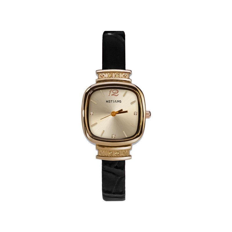 Retro - style Womens Watch With A Minimalist Petite Square Design - LADYLINE X