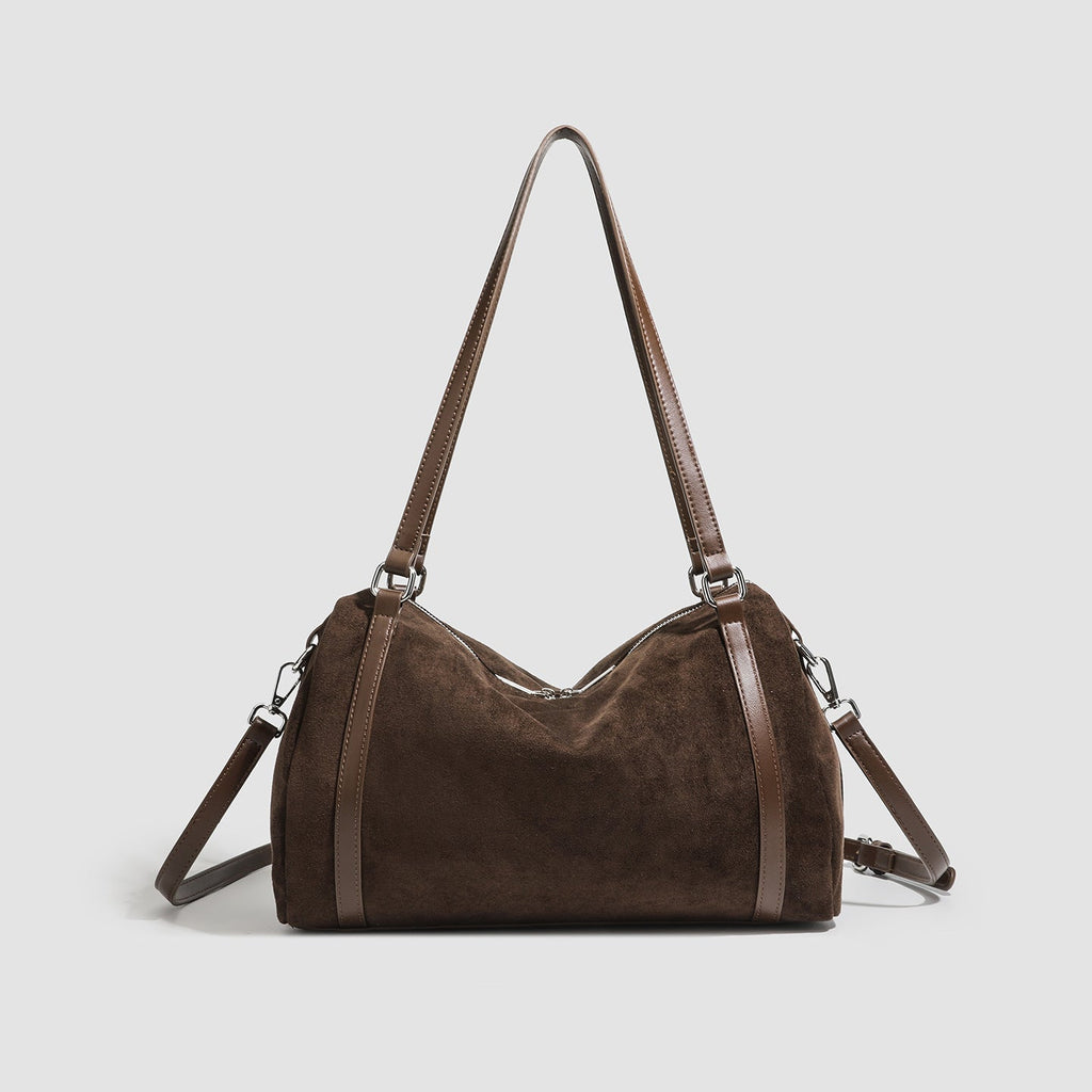 Retro Suede Tote Bag Womens Large - Capacity Crossbody Bag - LADYLINE X