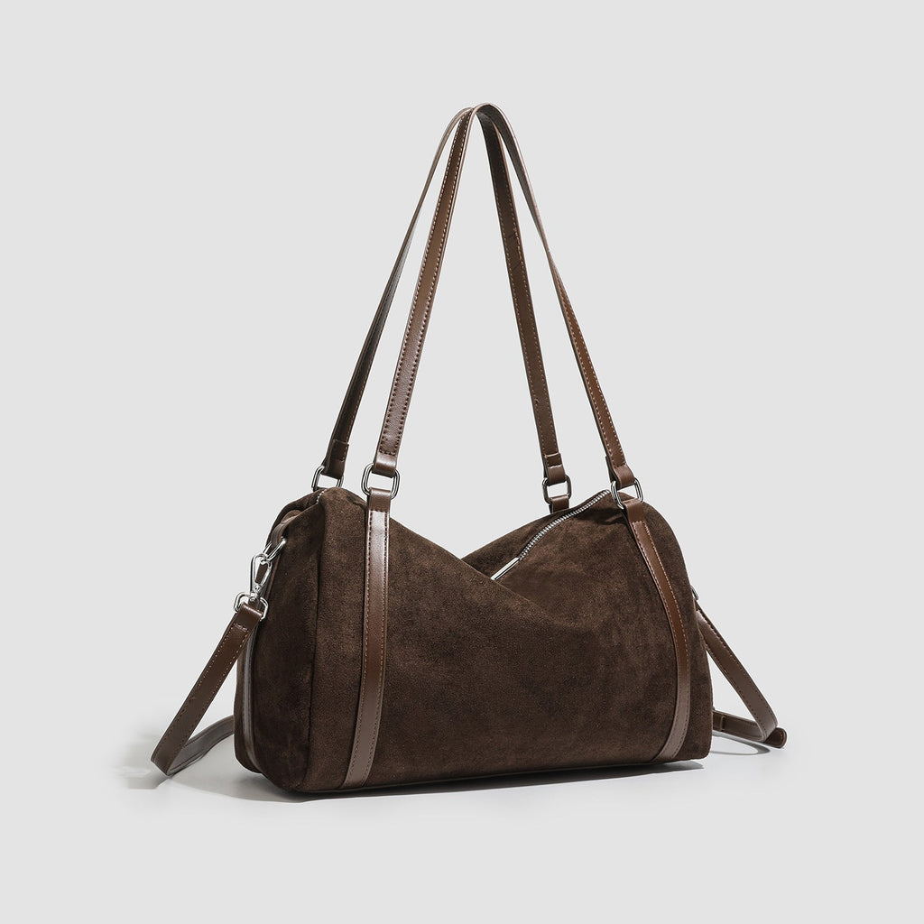 Retro Suede Tote Bag Womens Large - Capacity Crossbody Bag - LADYLINE X