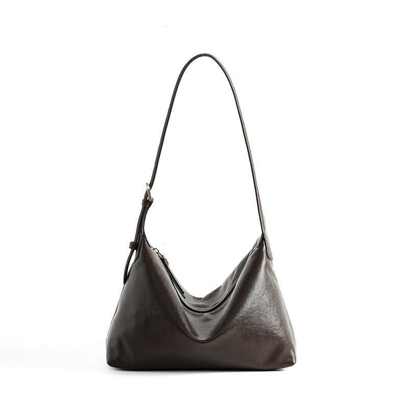 Retro Tanned Leather Casual Shoulder Underarm Bag - LADYLINE X