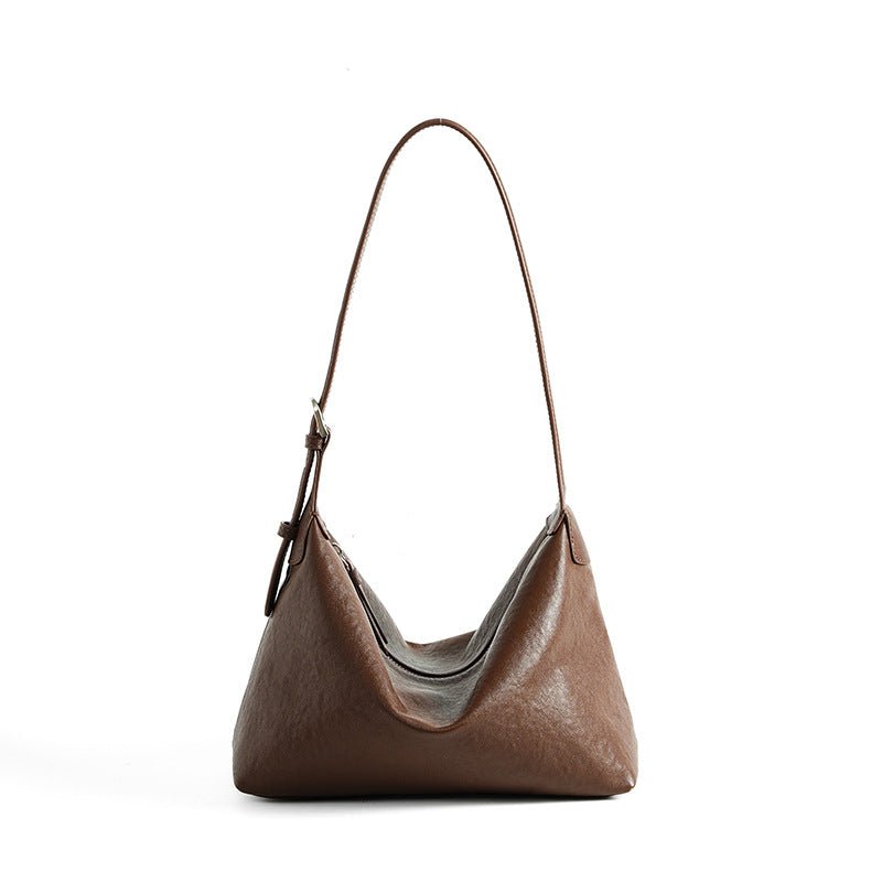Retro Tanned Leather Casual Shoulder Underarm Bag - LADYLINE X