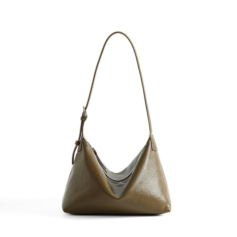 Retro Tanned Leather Casual Shoulder Underarm Bag - LADYLINE X