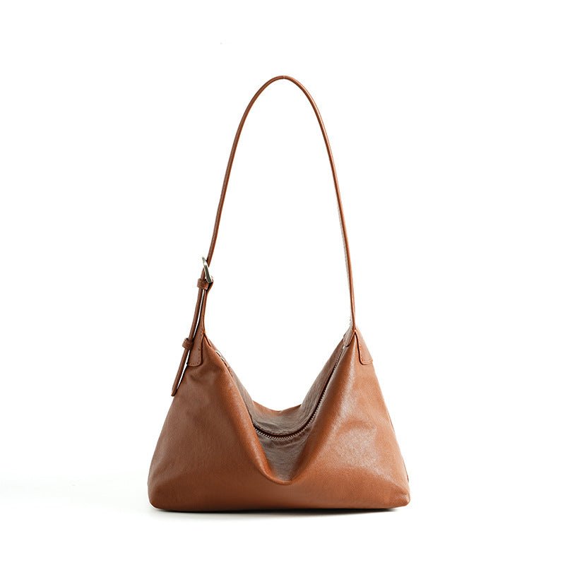 Retro Tanned Leather Casual Shoulder Underarm Bag - LADYLINE X