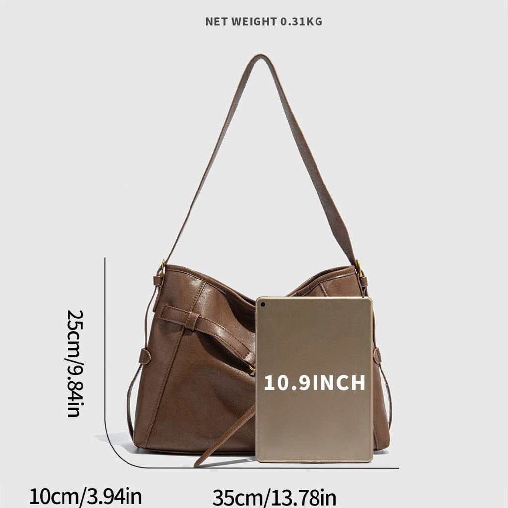 Retro Tote Simple Shoulder Bag - LADYLINE X