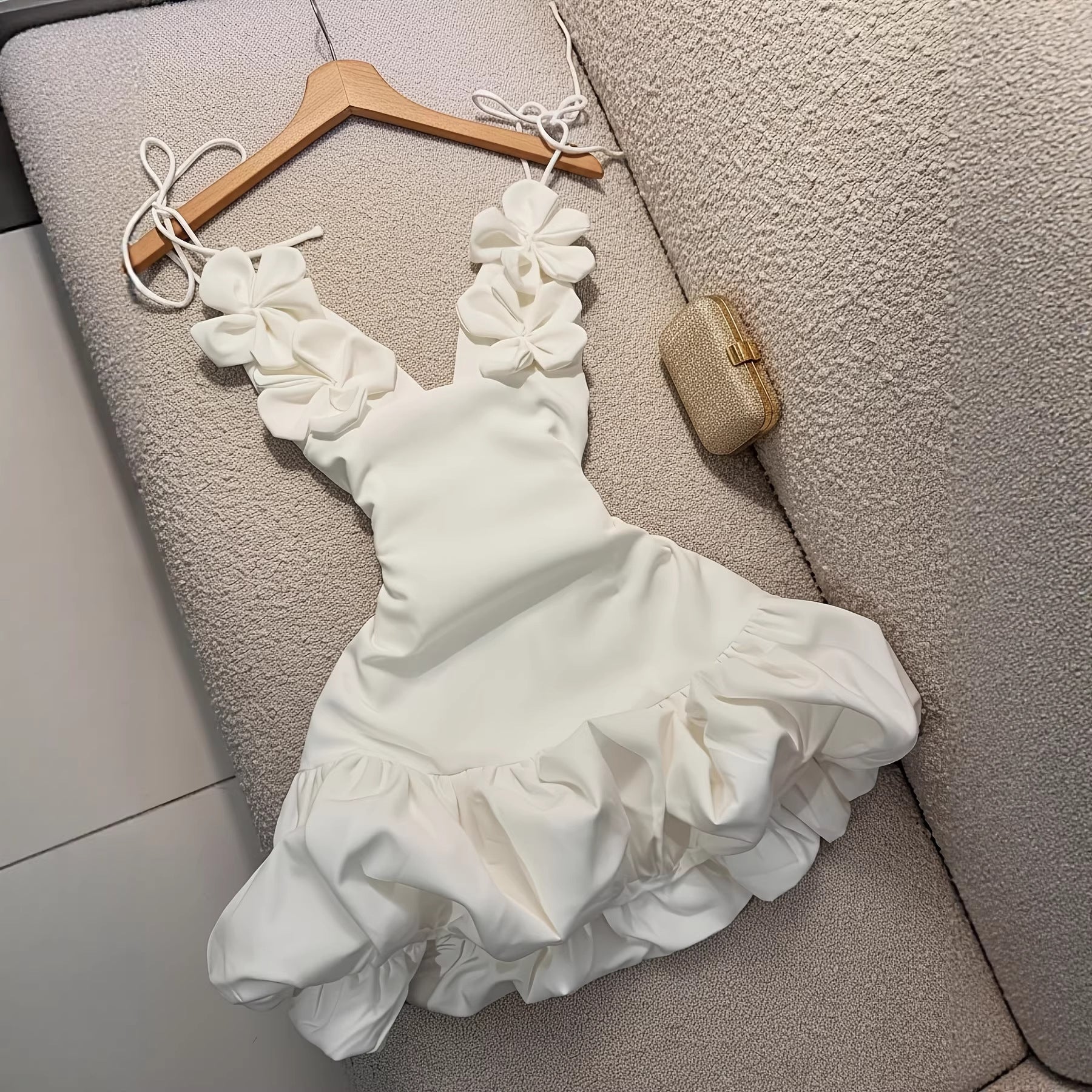 Sexy Bud Blossom Floral Strap Holiday Dress - LADYLINE X