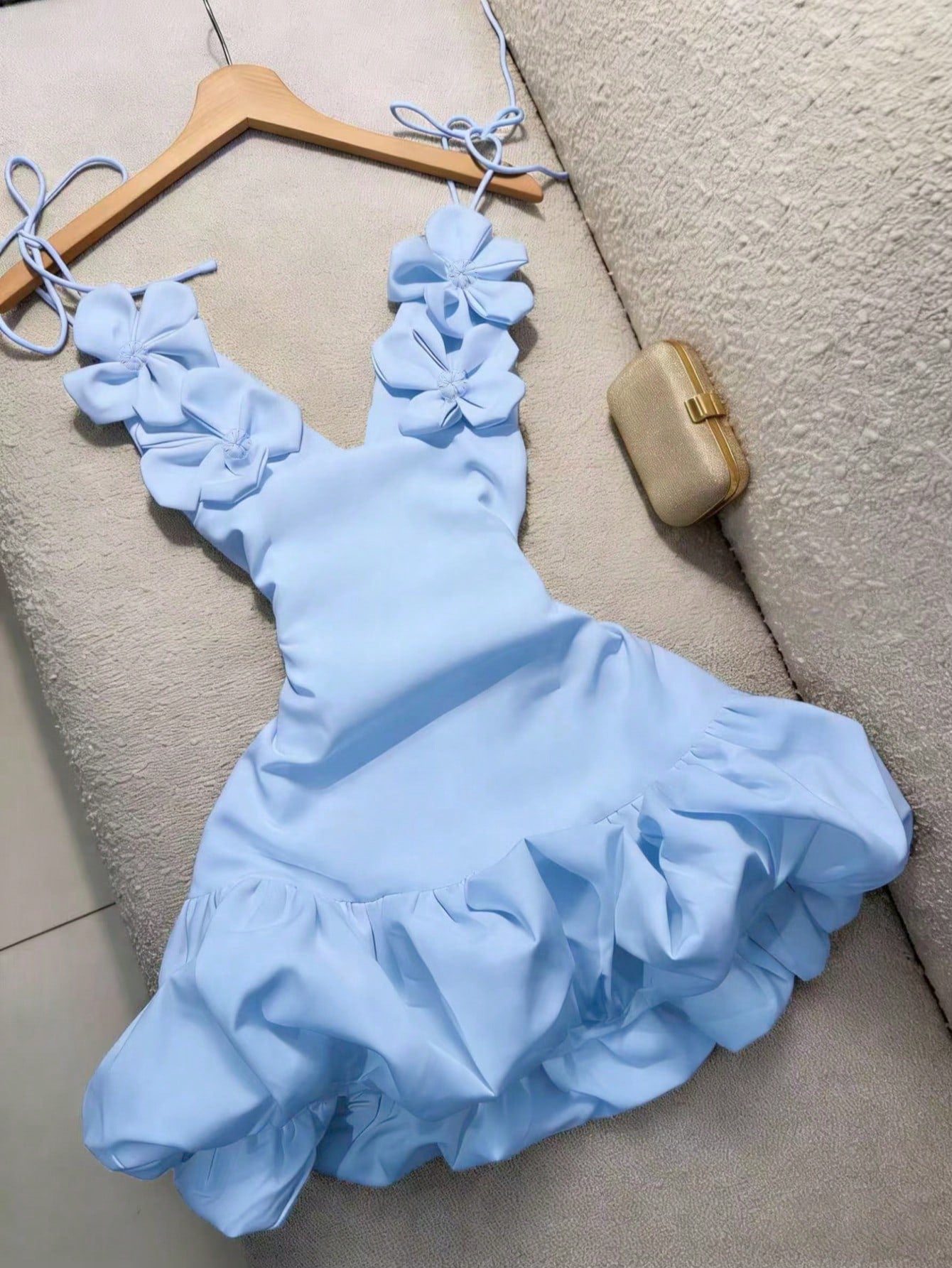 Sexy Bud Blossom Floral Strap Holiday Dress - LADYLINE X