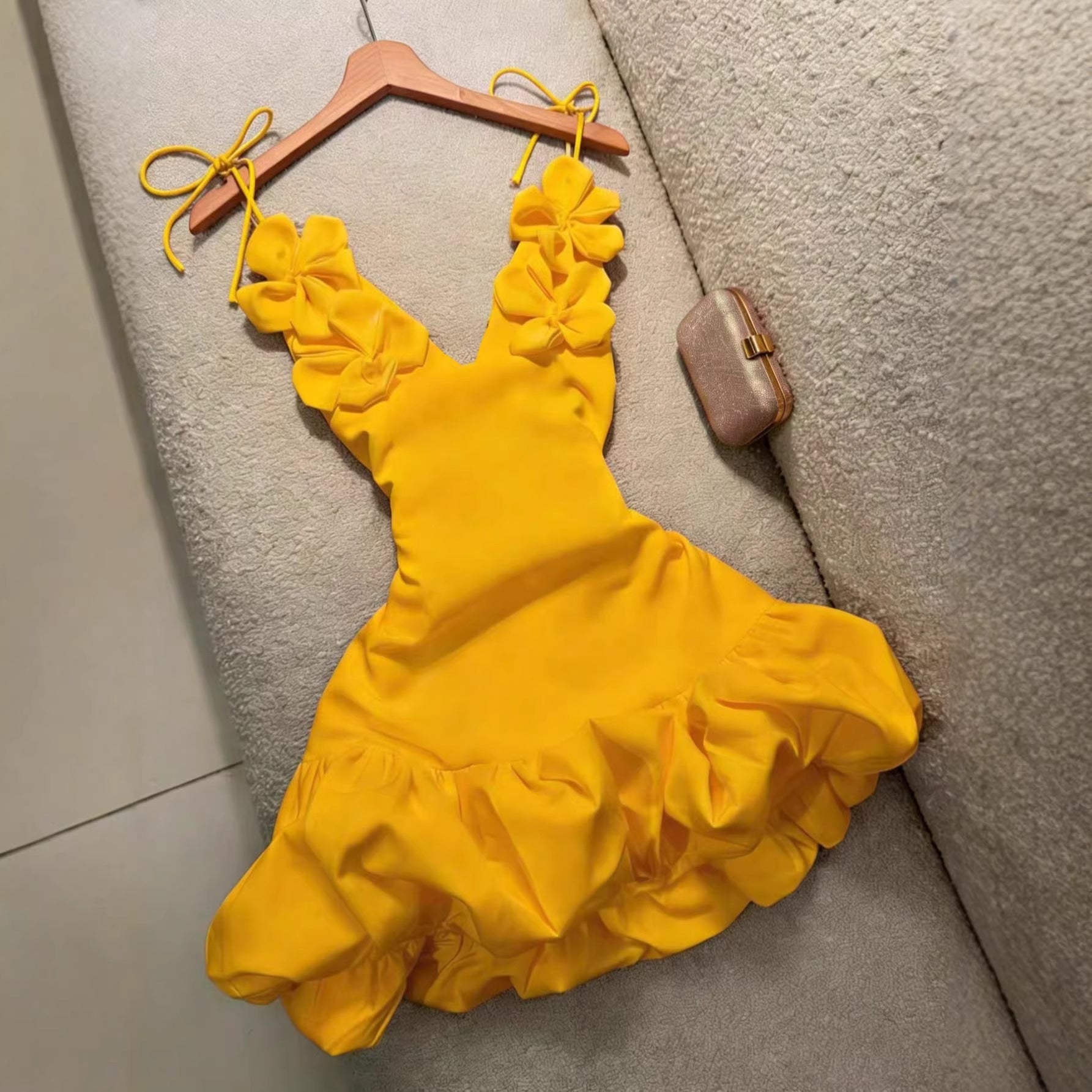 Sexy Bud Blossom Floral Strap Holiday Dress - LADYLINE X