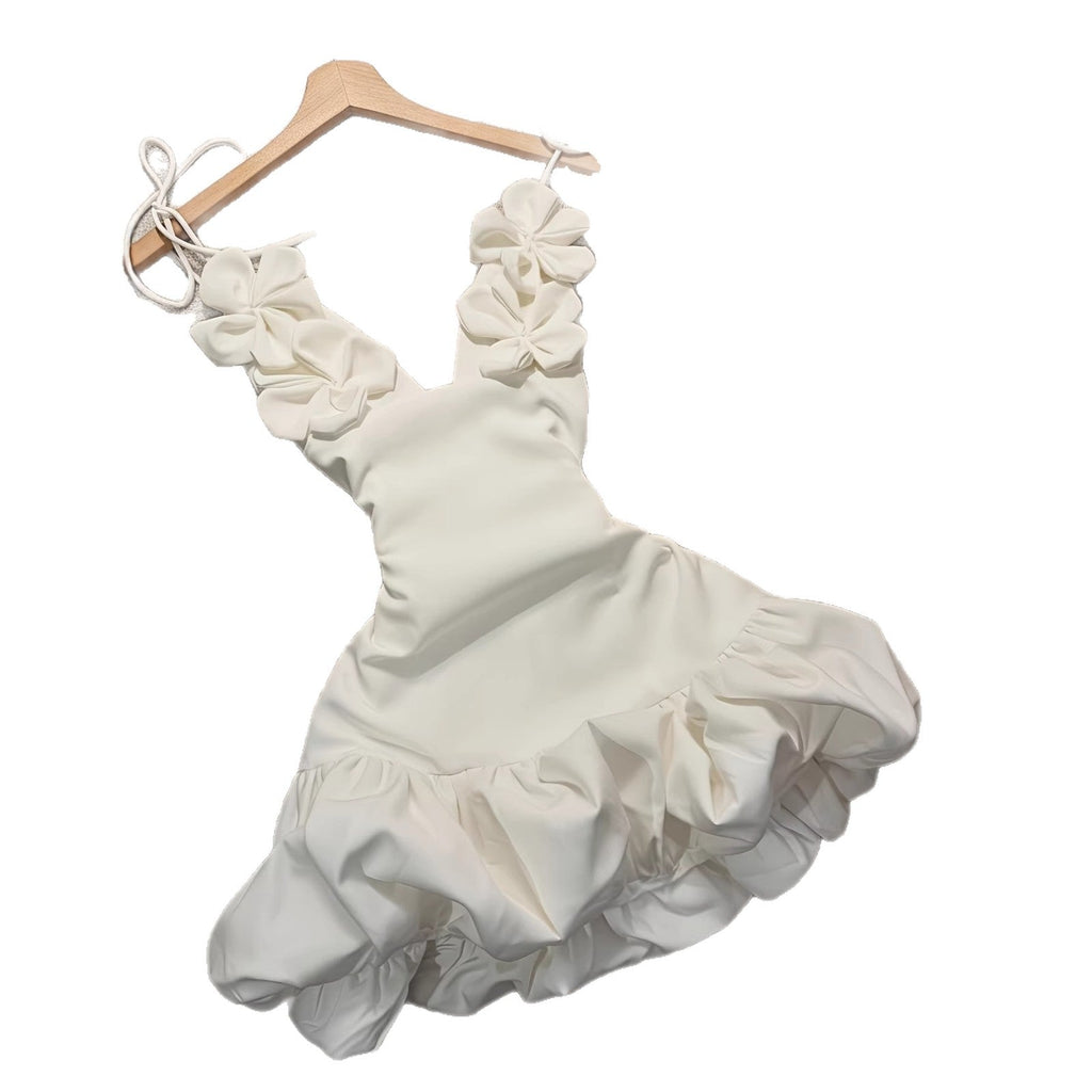 Sexy Bud Blossom Floral Strap Holiday Dress - LADYLINE X